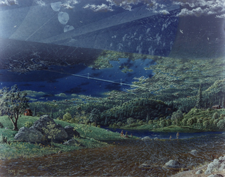 Illustration for article titled NASA's dizzying concept art imagines ribbons of farmland in space